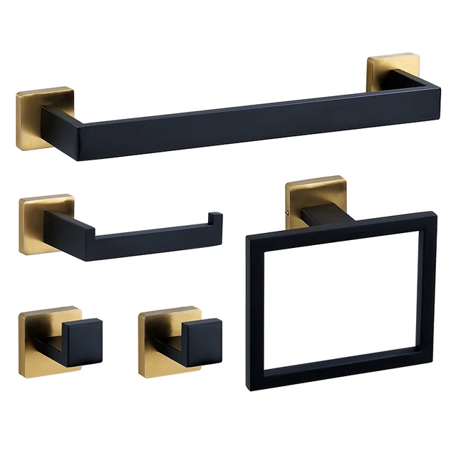 Stainless Steel Bathroom Accessory 5 Pieces