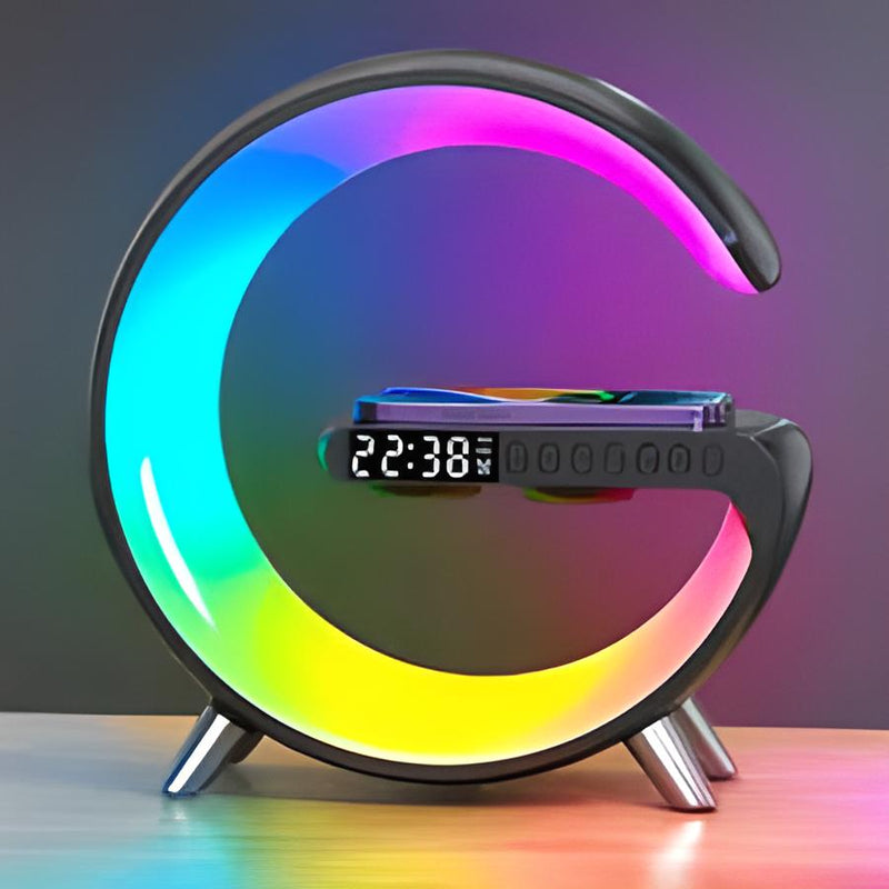 Luminária RGB Com Carregador Por Indução