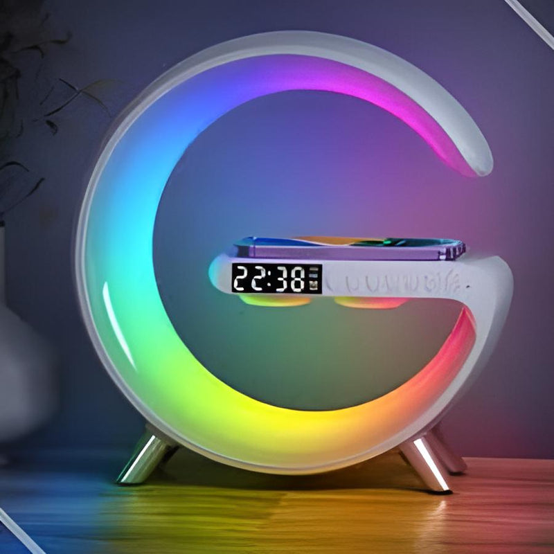 Luminária RGB Com Carregador Por Indução