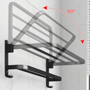 Toalheiro Duplo Preto Matte - My Store