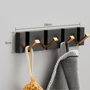 Gancho de Parede Banheiro Preto e Dourado - My Store