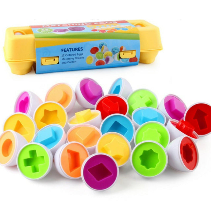 Brinquedo Educativo Ovos De Encaixar Formas Geométricas