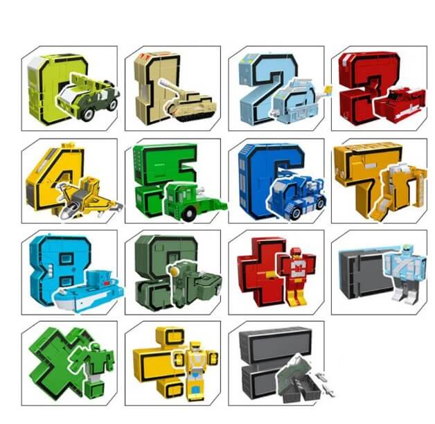 Super Transformers - Números, veículos e o Super Robô - Minha loja
