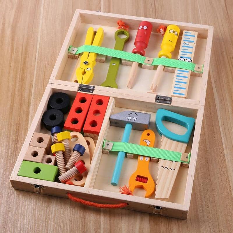 Bancada infantil de ferramentas Montessori - Minha loja