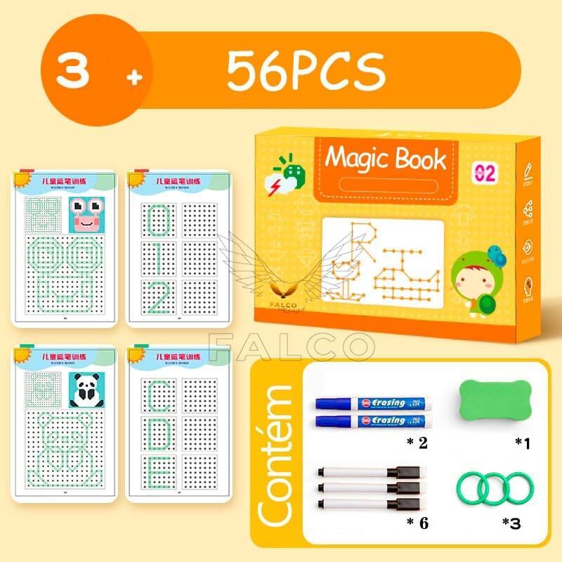 Caderno de Traço e Desenho Infantil Magic Book + Ebook Desenvolvimento Infantil (BRINDE!) - Minha loja
