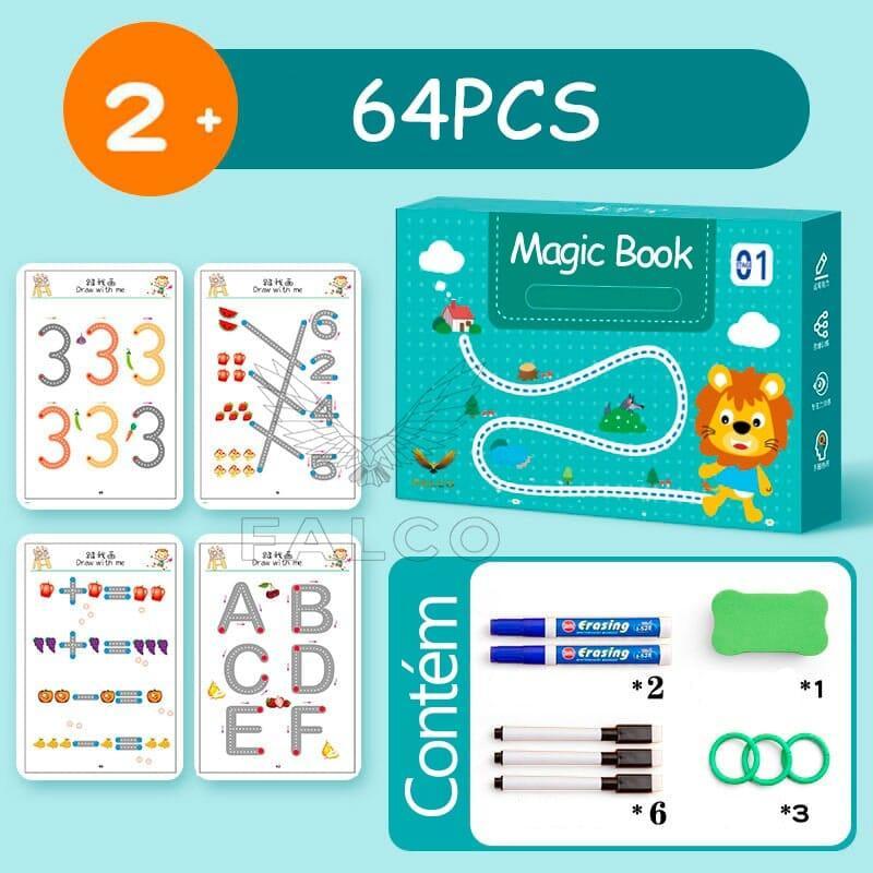 Caderno de Traço e Desenho Infantil Magic Book + Ebook Desenvolvimento Infantil (BRINDE!) - Minha loja