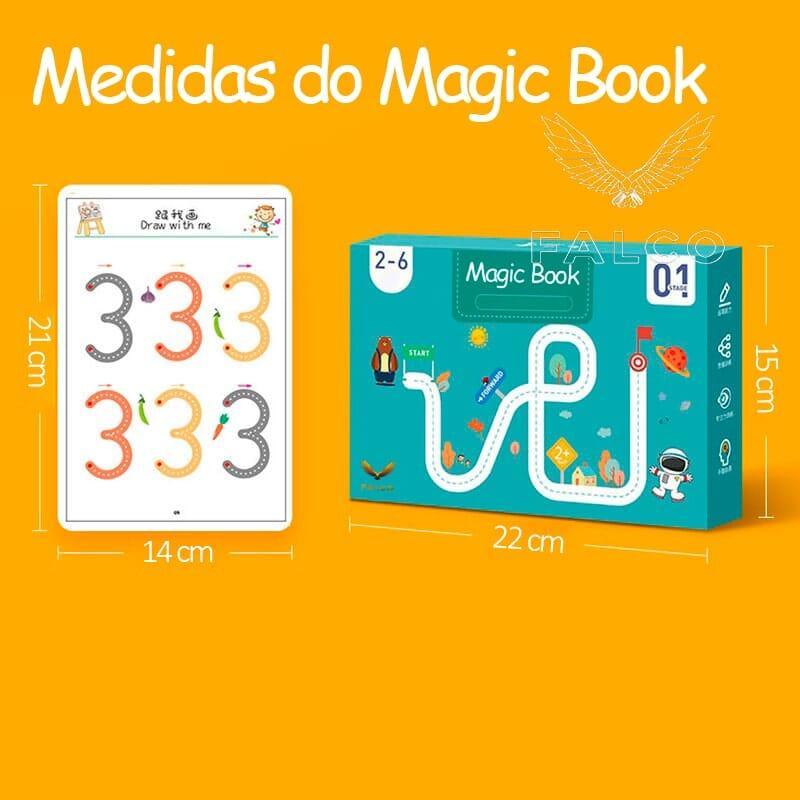 Caderno de Traço e Desenho Infantil Magic Book + Ebook Desenvolvimento Infantil (BRINDE!) - Minha loja