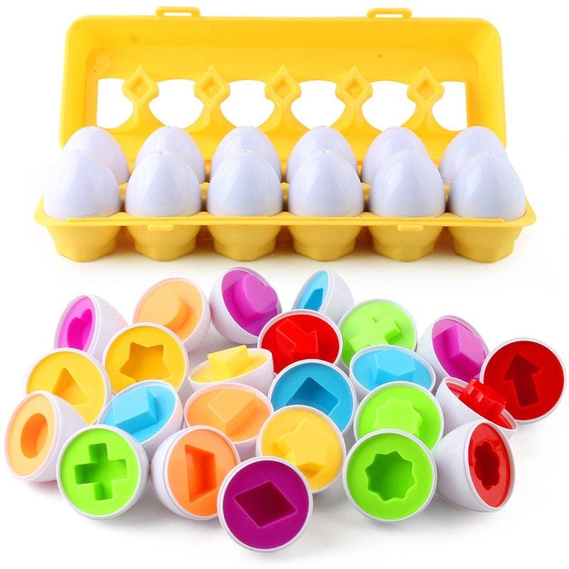 Brinquedo Educativo Ovos De Encaixar Formas Geométricas