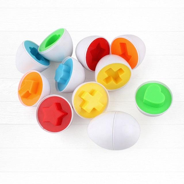 Brinquedo Educativo Ovos De Encaixar Formas Geométricas